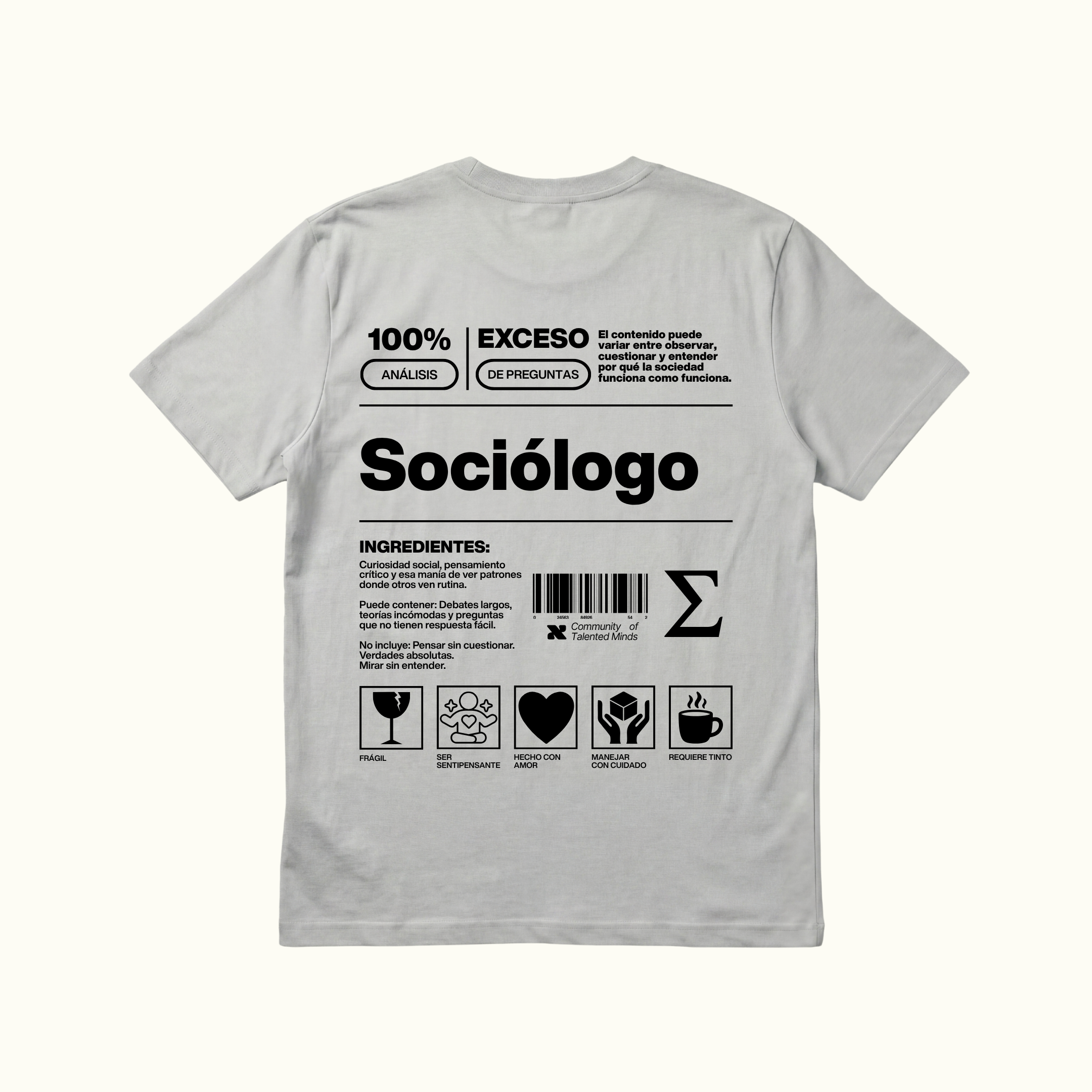 Camiseta Sociólogo
