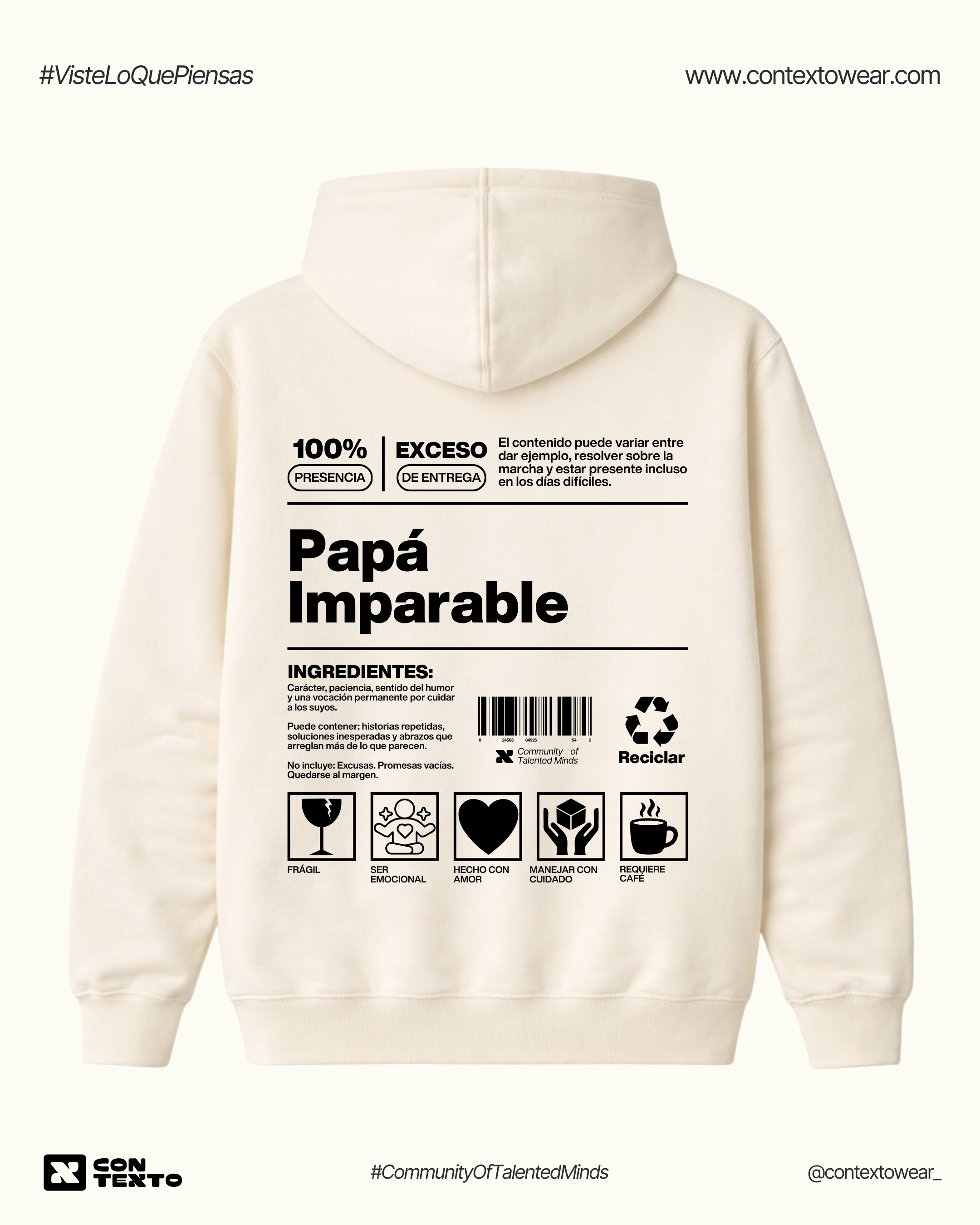 Hoodie Papá Imparable