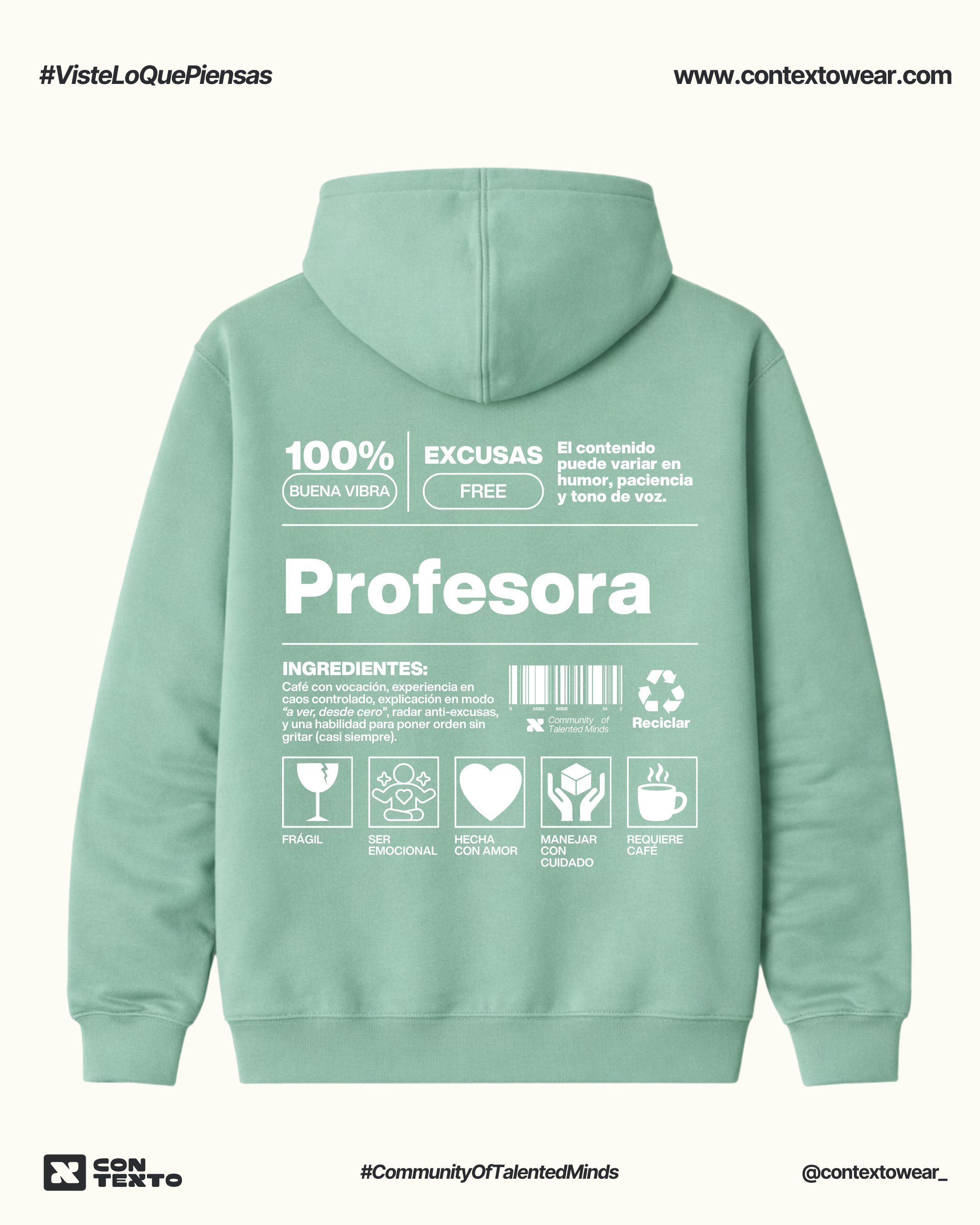 Hoodie Profesora