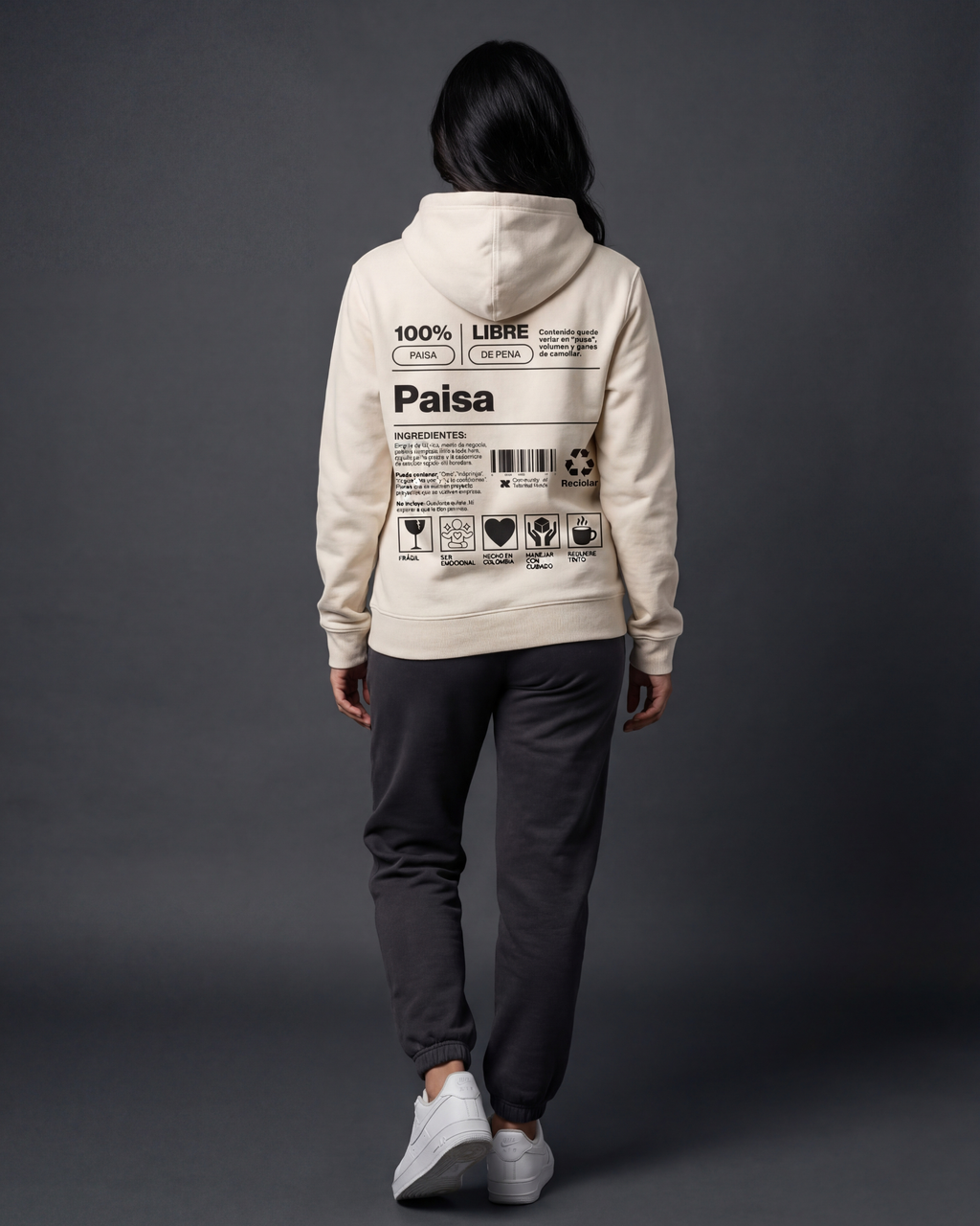 Hoodie Paisa Mujer