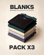 Pack x3 Camisetas Blanks
