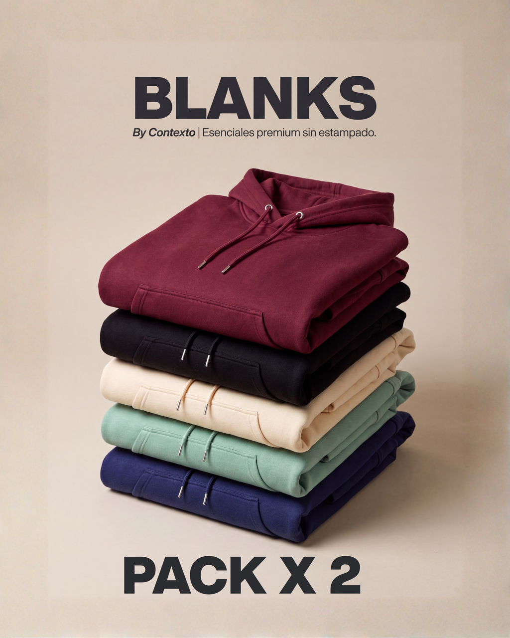 Combo 2 Hoodies Blanks