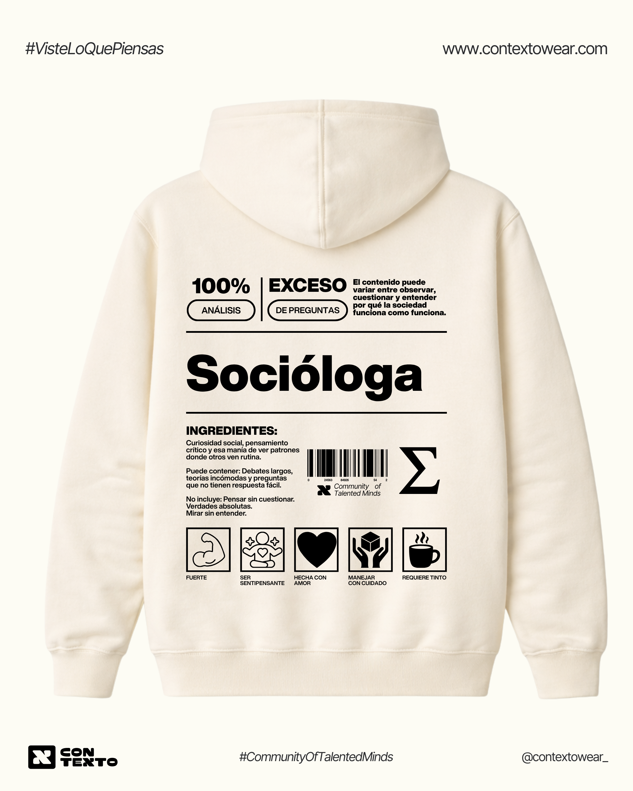 Hoodie Socióloga