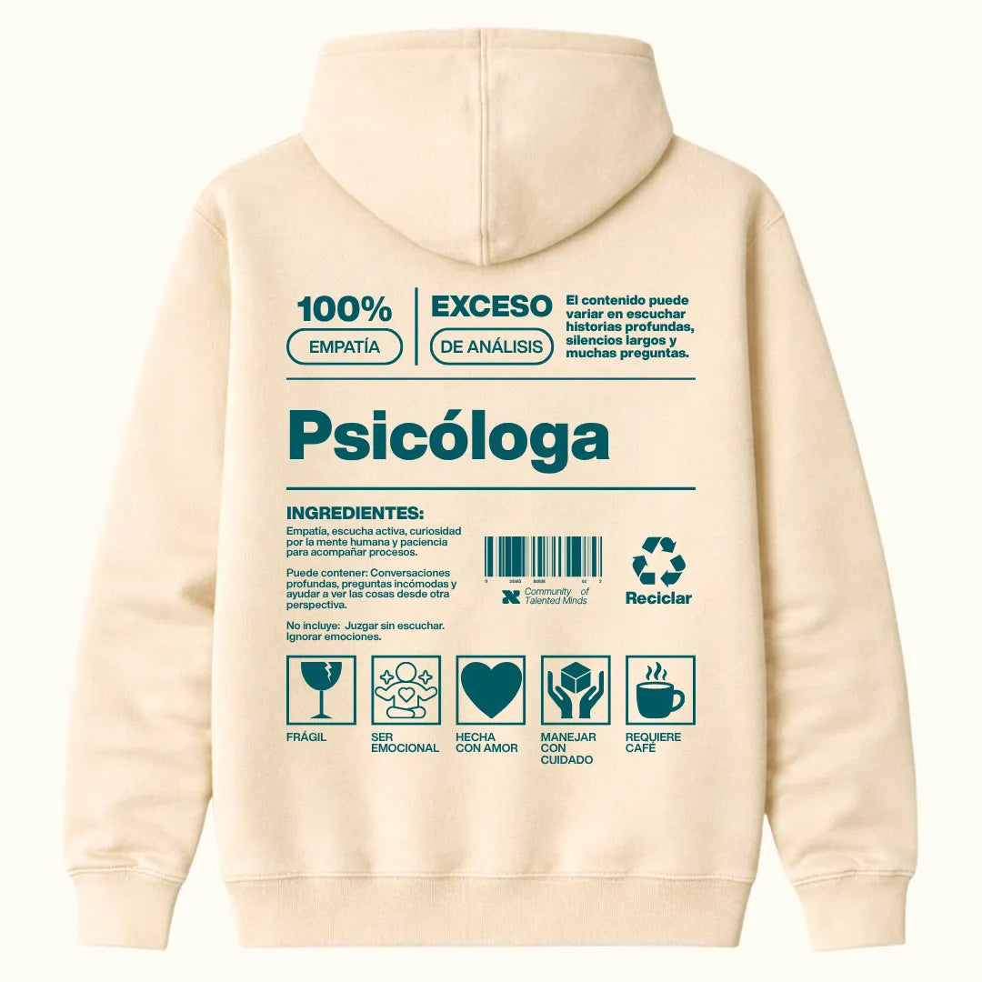 Hoodie Psicóloga
