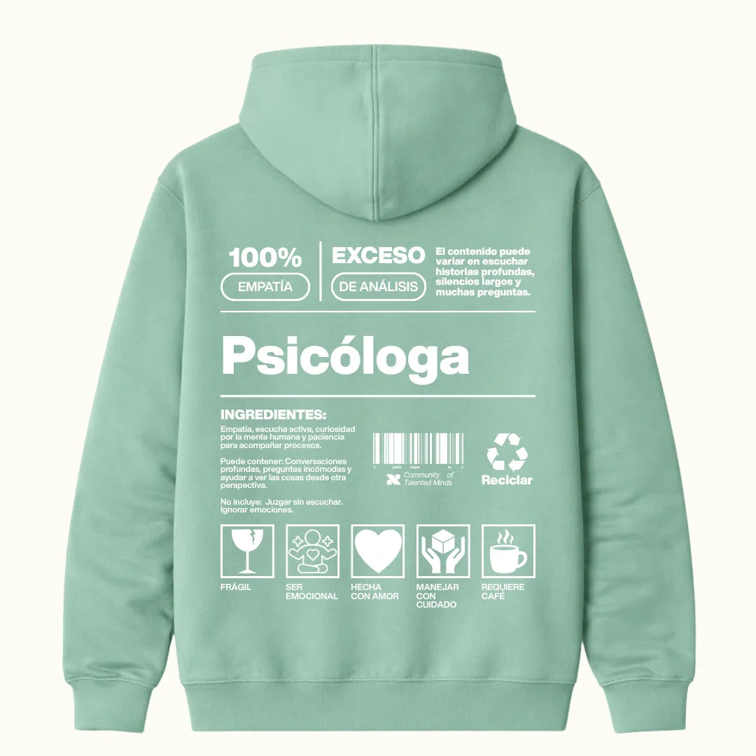 Hoodie Psicóloga